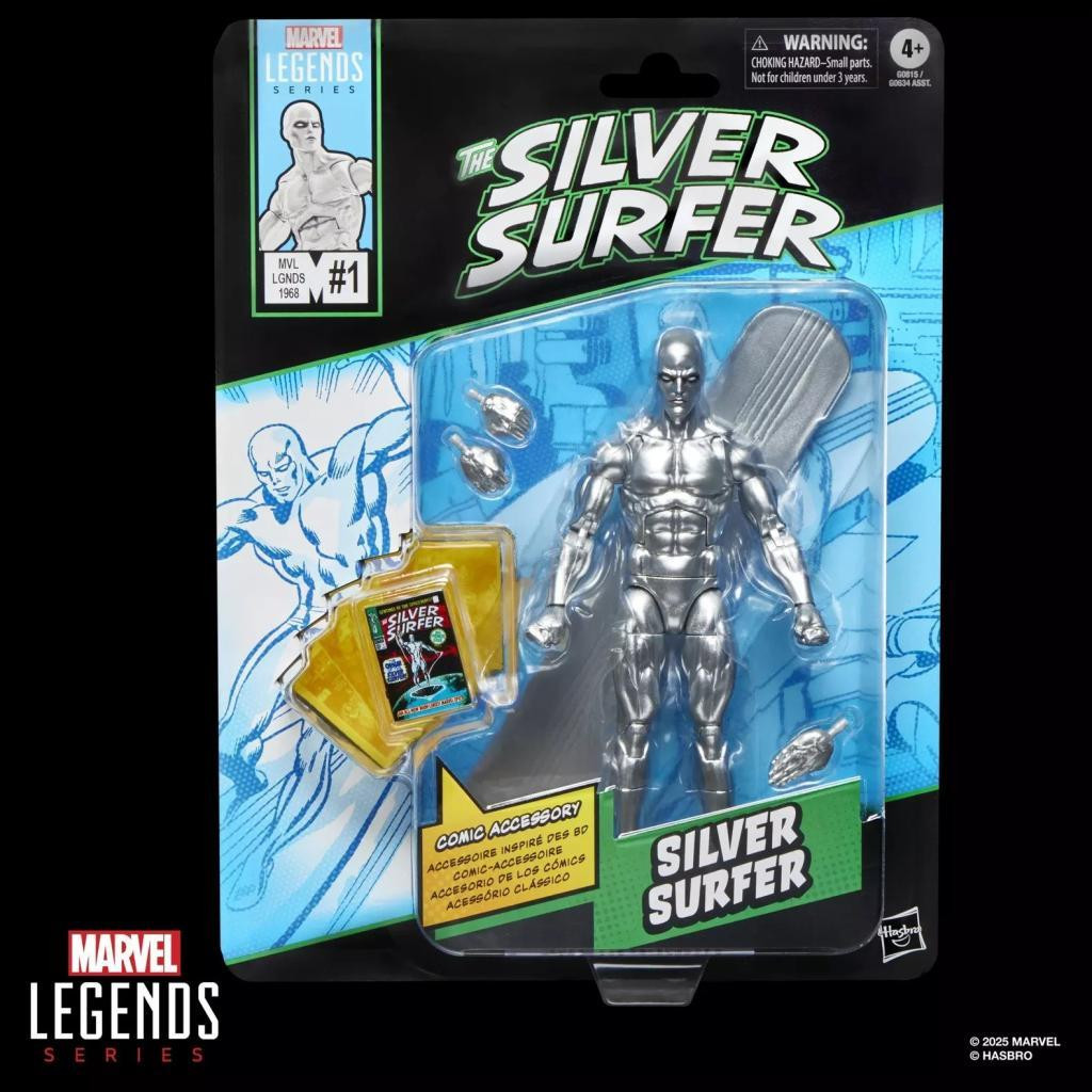Hasbro Marvel Legends Silver Surfer Fantastic Four Figuur 15 cm