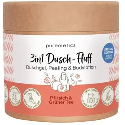 puremetics Dusch-Fluff 3in1 Pfirsich & Grüner Tee (Frühlings-Edition)