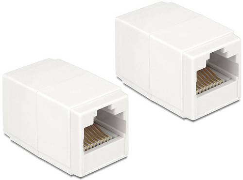 Delock RJ45 Netzwerk Adapter [1x RJ45-Buchse - 1x RJ45-Buchse] Weiß