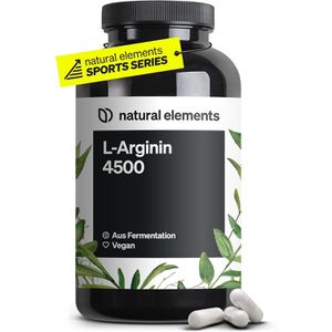 natural-elements Aminosäuren L-Arginin, 365 Kapseln, aus L-Arginin Hydrochlorid, hochdosiert, 317 g