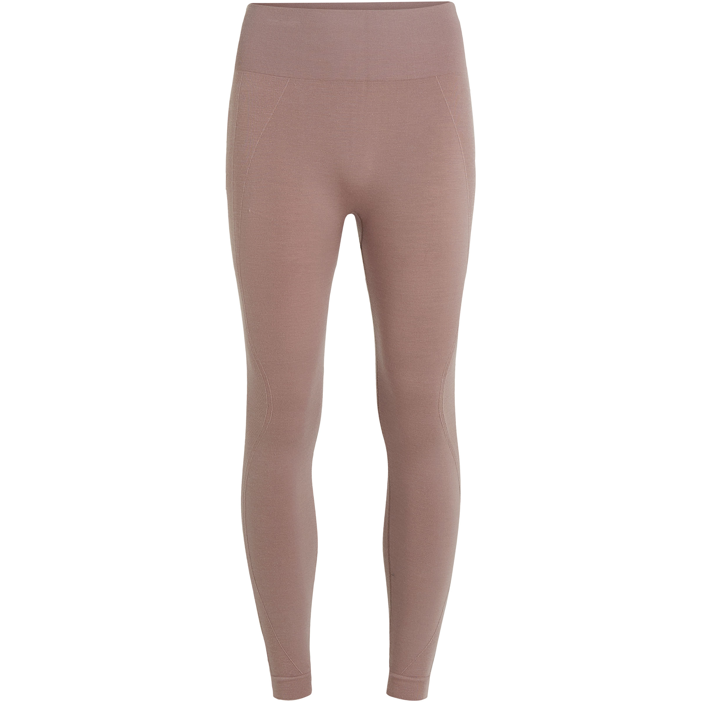 Icebreaker Seamless Active 25" Tights Damen Laufhose beige Größe M Yoga | Training & Fitness | Laufen Hautfreundlich Merinowolle | Lyocell (Tencel)