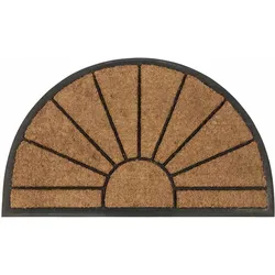 SIENA GARDEN  Sonne Gummifußmatte Sonne halbrund 75 x 45 x 2 cm