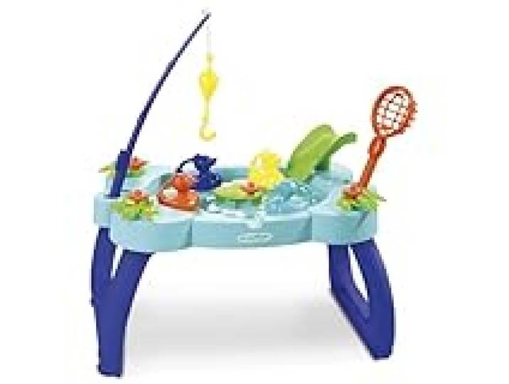 Jouets Ecoiffier - 4610 - Table de Pêche aux Canards - Jeu de Plein Air Pour Enfants - Dès 18 mois - Fabriqué en France, 54x37x30.5, Bleu