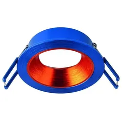 Rutec ALU18215 Einbauring MixMi, schwenkb.,ru, Aluminium dunkelblau/zinnober