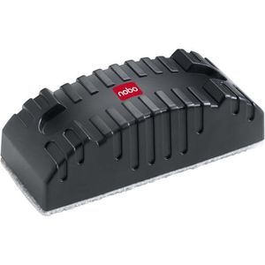Nobo Tafelwischer 34533421, magnetisch, mit wechselbarem Löschfilz, Kunststoff, schwarz