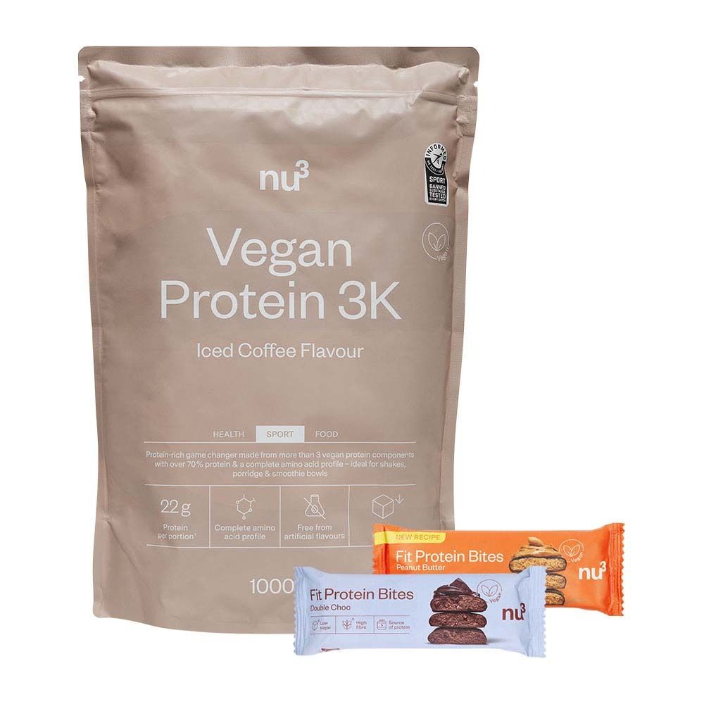 nu3 Vegan 3K Iced Coffee + Fit Bites 1 St Set