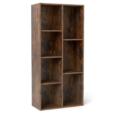 Helloshop26 - 7-teiliges Wand- oder freistehendes Regalsystem 49,5 x 23 x 106 cm modernes geräumiges Aufbewahrungssystem aus 20_0017290
