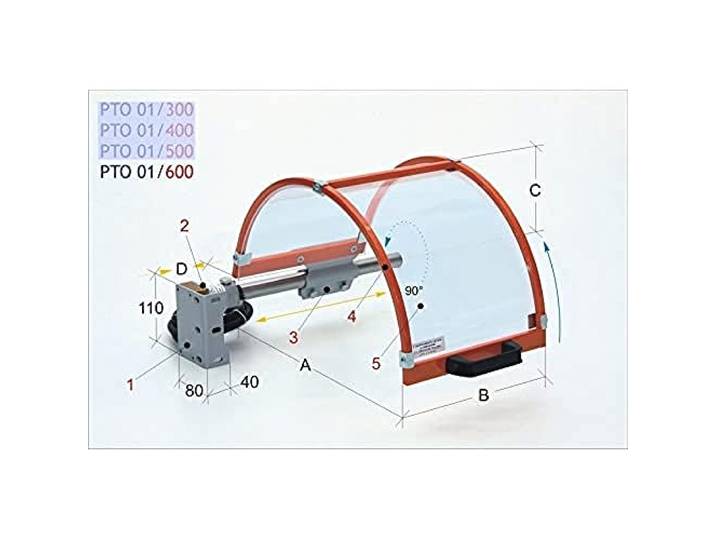 Optimum 3401600 Optimum Modell PTO 01/600 Sicherheitsschutz für Teller, horizontal