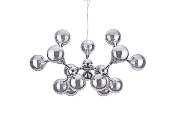 Ideal Lux Hängeleuchte, Chromfarben, Metall, Glas, 60 cm, Lampen & Leuchten, Innenbeleuchtung, Hängeleuchten, Pendelleuchten