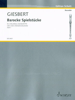 Schott Barocke Spielstücke 1