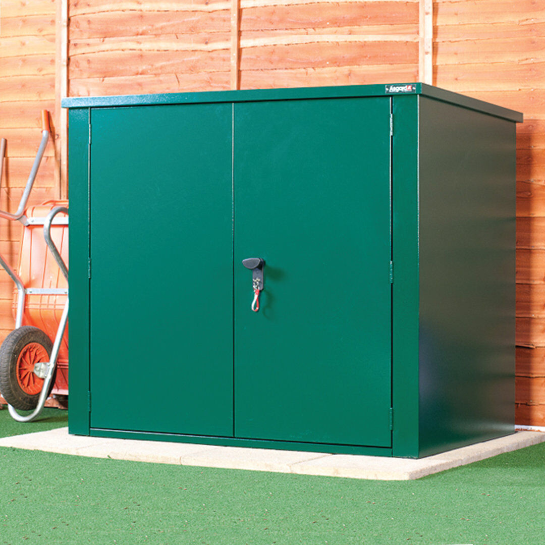 Asgard Secure Store 5 ft. W x 3 ft. D Pent Metal Tool Shed Ivory 154.94cm W X 93.98cm D X 124.46cm H