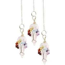 Magic Pendulum - Seven Chakra - Rock Quartz