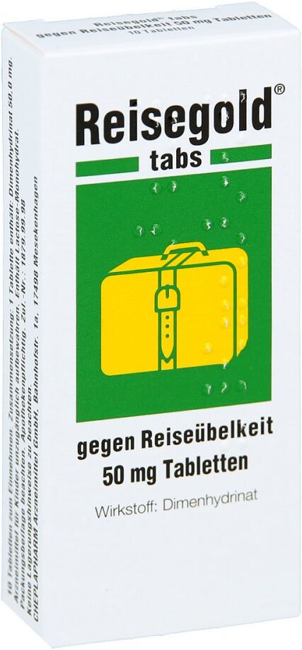 Reisegold tabs gegen Reiseübelkeit