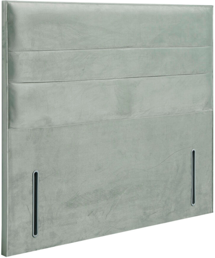 Brayden Studio Naples Floor Standing Headboard Velvet/Sage Single (3')