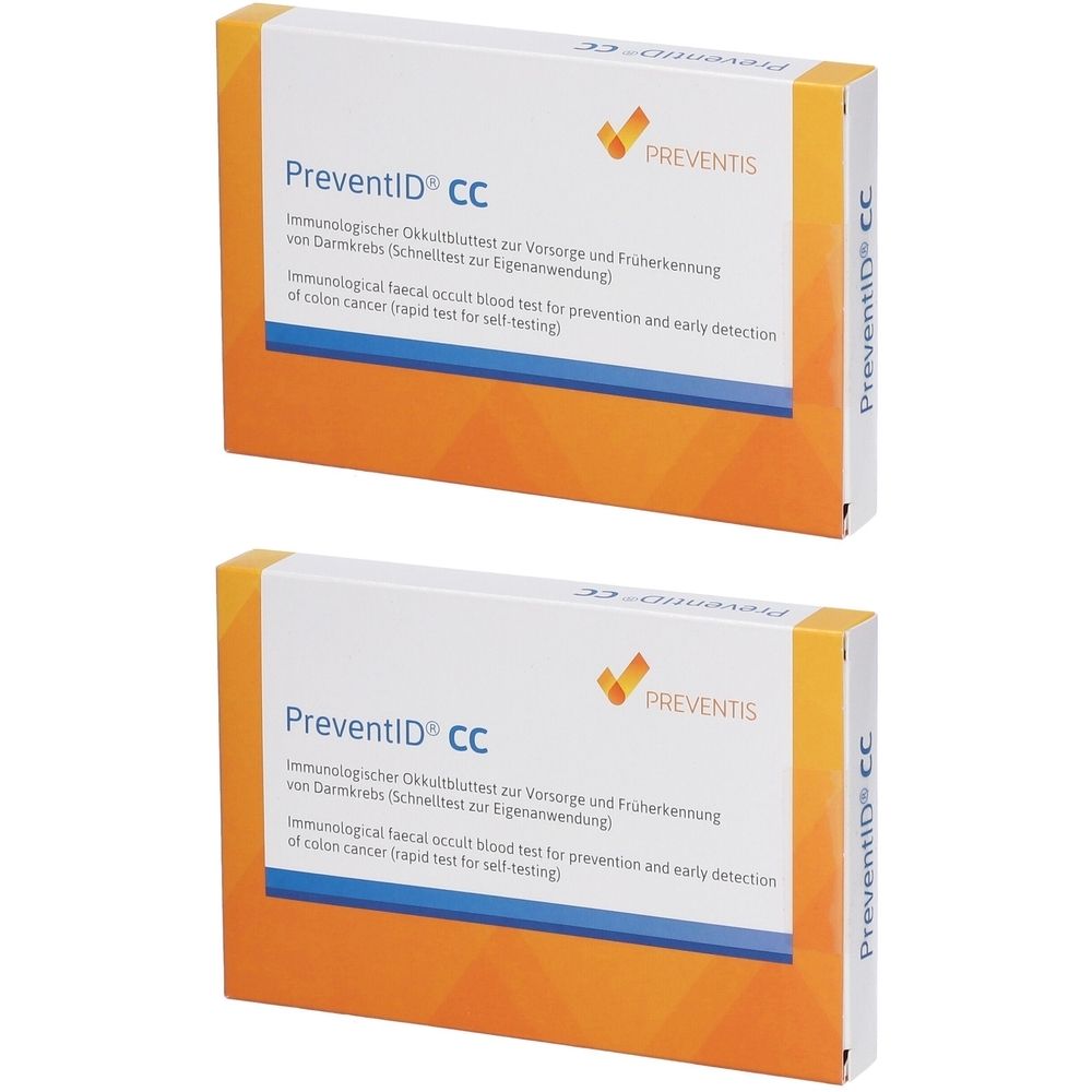 Preventid CC Darmkrebs Selbsttest Stuhl 2x 2x1 St Test