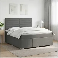 vidaXL, Boxspringbett, Xadenas (Linien-Design) (160 x 200 cm)