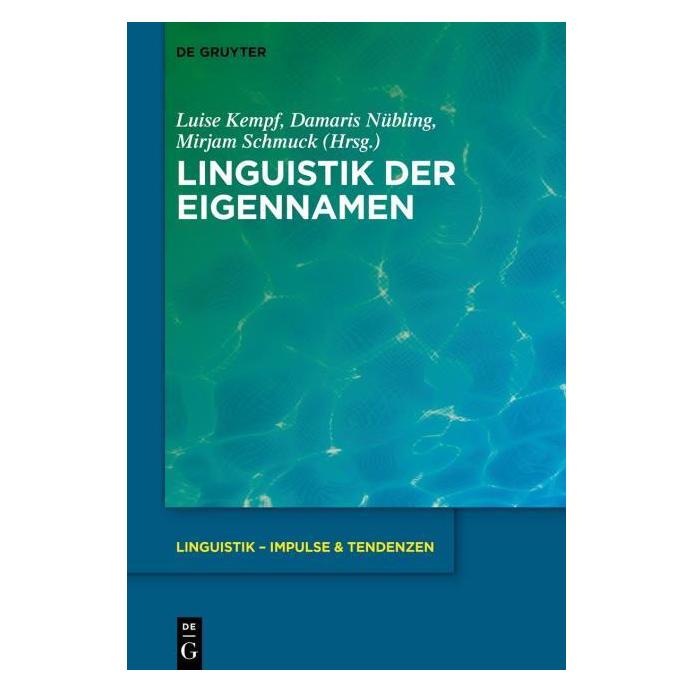 De Gruyter Linguistik der Eigennamen (67768366)
