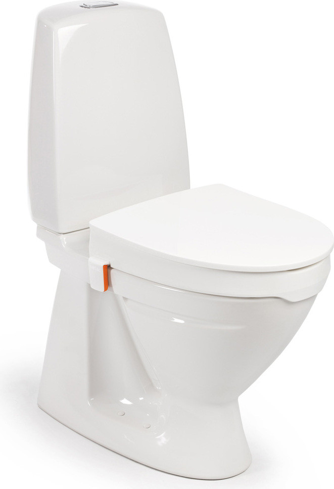 Etac My-Loo toiletzittingverhoger met deksel en beugels, Hoogte: 6 cm