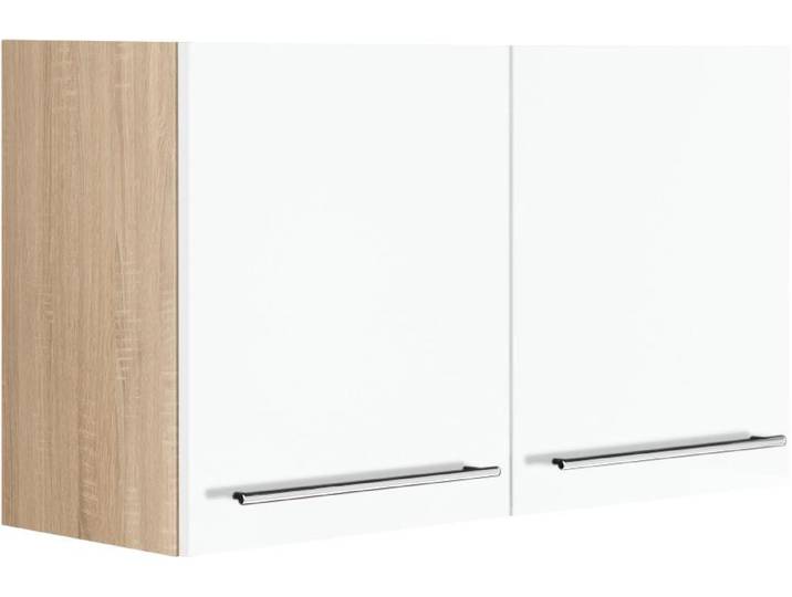 Hängeschrank KOCHSTATION KS-Eton , weiß (weiß matt), B:100cm H:57cm T:34cm, Schränke, Hängeschrank, Breite 100 cm