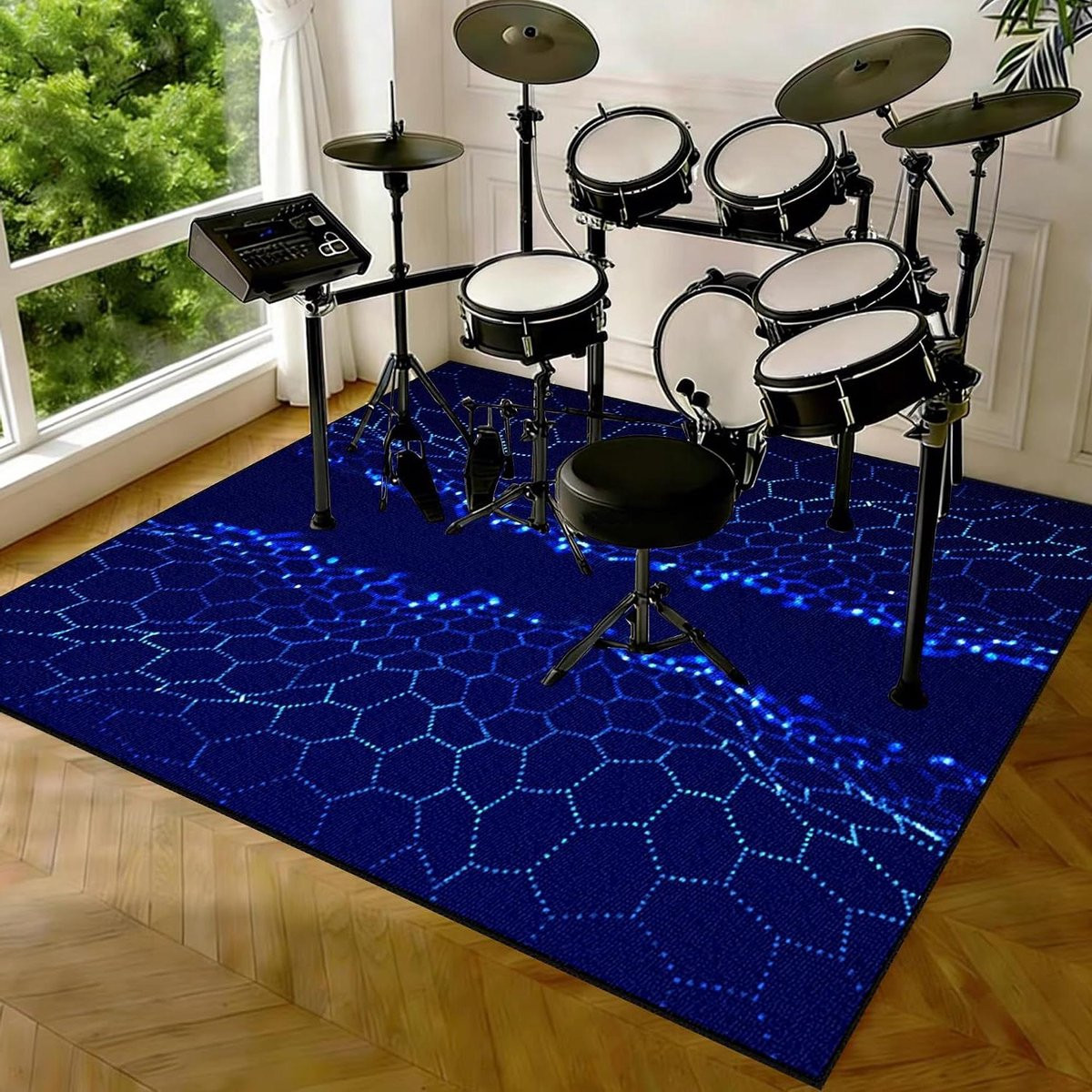 Drummat Geluidsisolerende mat met antislip rubberen deeltjes 140 x 100 cm