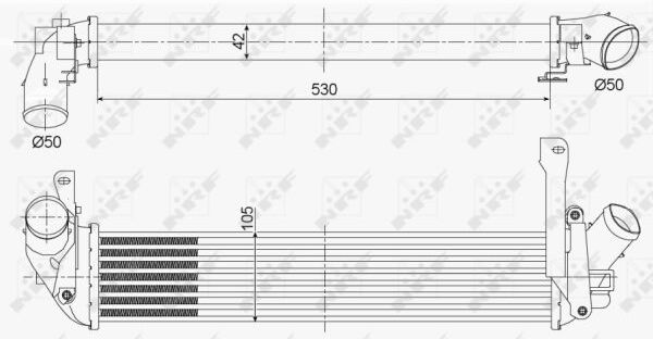 Nrf Ladeluftkühler 30353 Für Renault