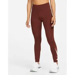 NIKE Damen Tights Dri-FIT Swoosh Run, Größe XS in Braun Braun