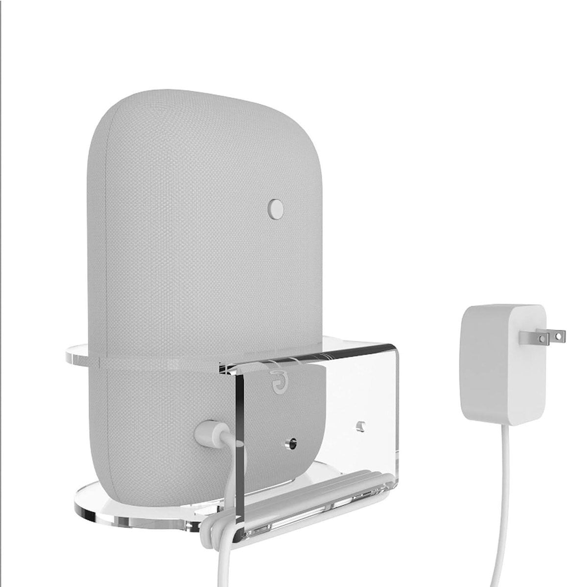 Wandhouder Google Nest Audio - Transparante muurbeugel voor luidsprekerbeveiliging - B/D/H: 145 x 129 x 69 mm