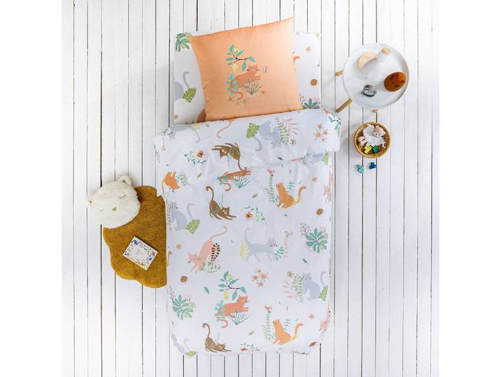 Linge de lit enfant Chafou imprimé chats - - coton 57 fils/cm² - Blancheporte