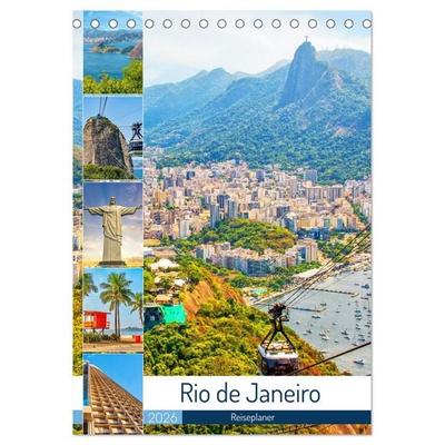 Rio de Janeiro - Reiseplaner (Tischkalender 2026 DIN A5 hoch), CALVENDO Monatskalender
