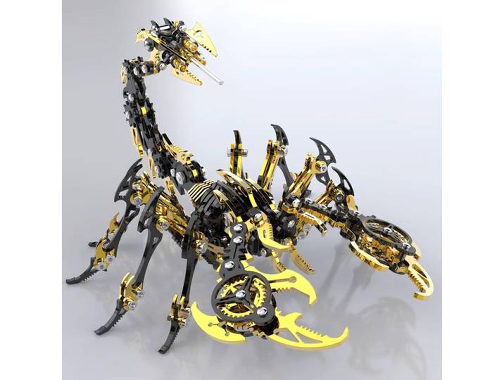 Nouveau bricolage Scorpion démon jouet métal assemblage modèle Puzzle 3D stéréoscopique créatif fait à la main Mobile cadeau d'anniversaire style fait à la main