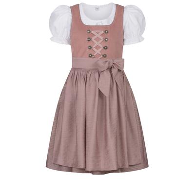 Dirndl NÜBLER "Kinderdirndl Kim", Mädchen, Gr. 140, EURO, orange, Obermaterial: 100% Polyester PES., Kleider