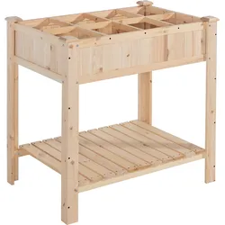 Hardin 1fachgut Hochbeet aus Kiefernholz, ca. 92 x 63 x 93 cm - Natur