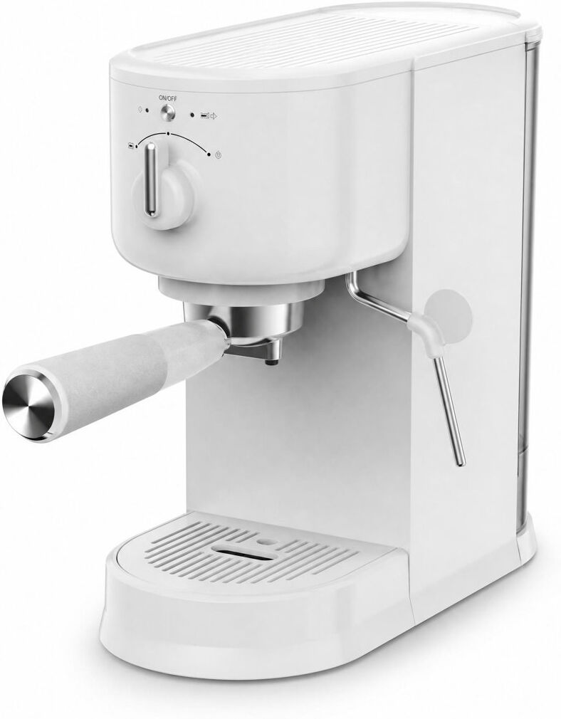 idealhouse 15-Bar Espresso Machine with Steam Wand, 1.25L Water Tank, White White 2L