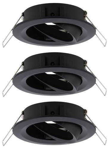 Paulmann 92487 EBL Choose Einbauring 3er Set 10W Schwarz (matt)
