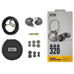 Clear Tune Monitors CTM CE320 3-Weg InEar-Monitor Ohrhörer Grau (Kabelgebunden), Kopfhörer, Grau