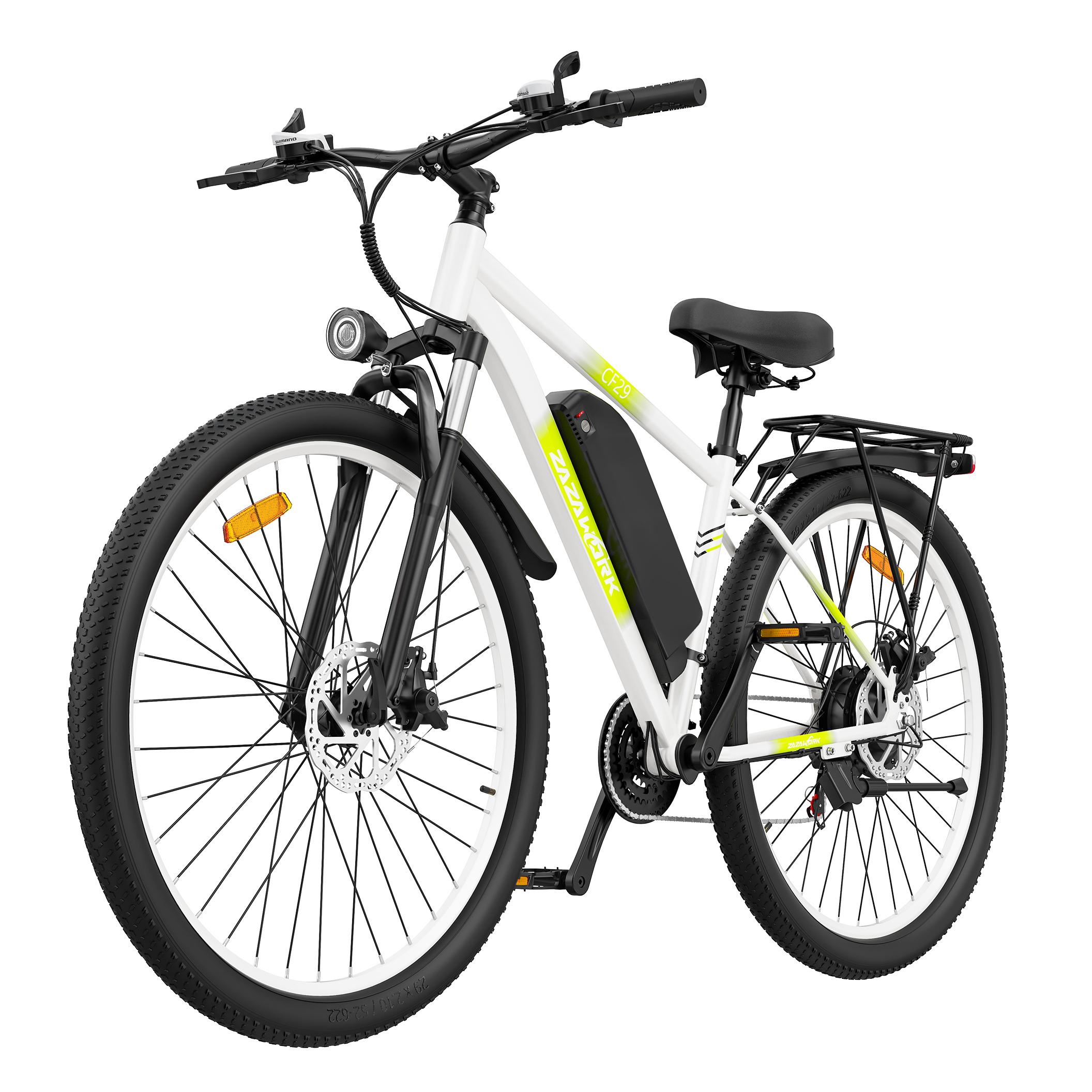 Mountain-Elektrofahrrad CF29 für Geländeeinsätze, 250 W, 48 V 15 Ah, mechanische Scheibenbremsen, maximale Tragfähigkeit 150 kg, grün