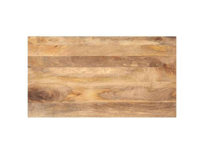 hliofuir Tischplatte Massivholz Mango 100x70x2,5 cm Rechteckig Natürliche Unikat-Maserung für Esszimmer oder Bistro, passend für diverse Untergestelle und DIY-Projekte.