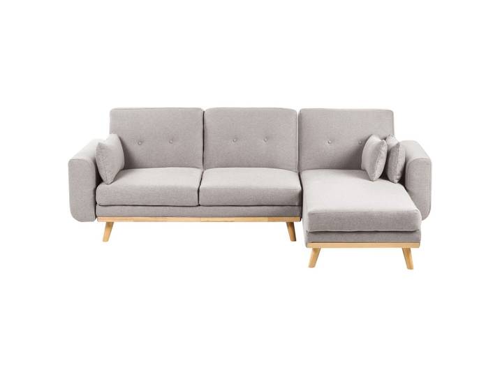 ECKSCHLAFSOFA 3-Sitzer Stoff Grau linksseitig Kaarina