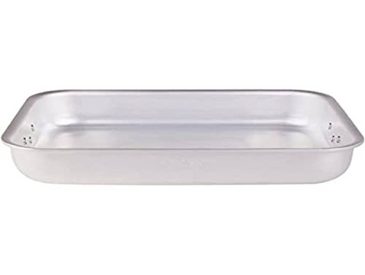Töpfe Agnelli Röster Rechteckige Radiant, mit 2 Griffen, Aluminium, Dicke 5 mm, silber, 40 cm