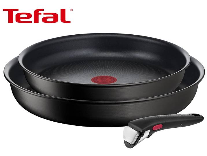 Kochset INGENIO UNLIMITED TEFAL 3 Stück aluminium Schwarz