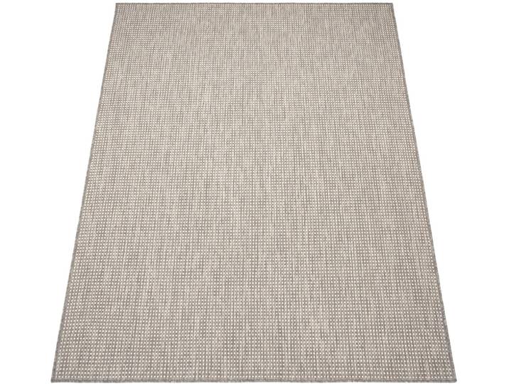 Teppich PACO HOME Napoli 777 , grau, B:120cm H:4mm L:160cm, Polypropylen, Teppiche, Teppich, Flachgewebe, meliert, In- und Outdoor geeignet, Wohnzimmer
