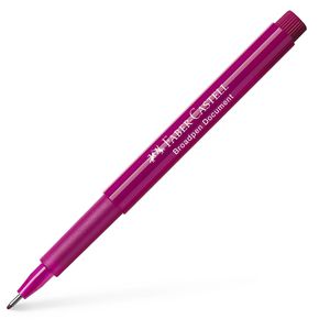 Faber-Castell Fineliner Broadpen Document 155437, Strichbreite 0,8 mm, magenta