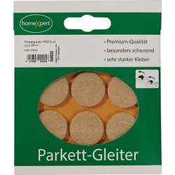 Parkettgleiter Premium 25mm Filz natur rd.selbstkl. - 540025
