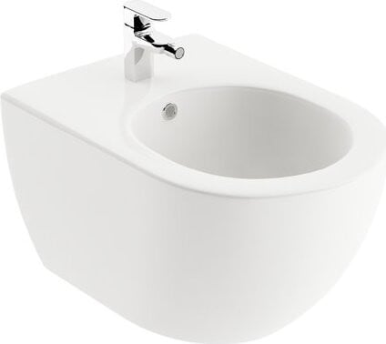 Ravak UNI Bidet Wandmodel Wit met Chrome Afwerking