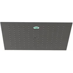 Kludi-ASANA Kopfbrause 44x44 CleanJet SummerRain/AmbienceLight mattschwarz