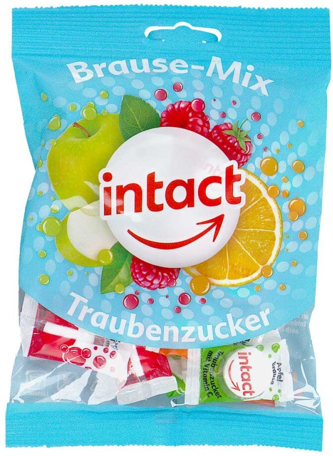 Intact Traubenzucker Beutel Brause-mix 75g