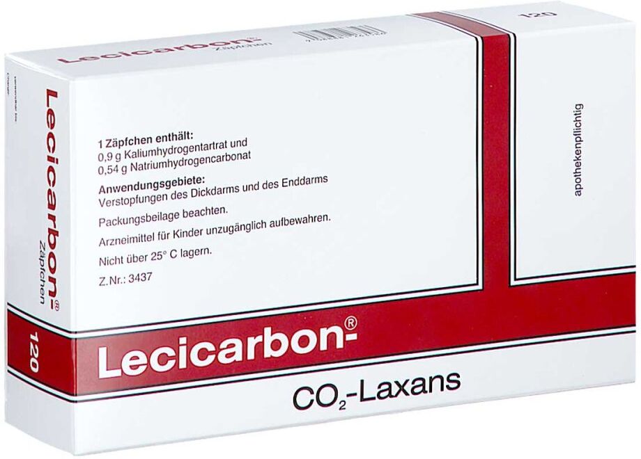 Lecicarbon Zäpfchen 120stk