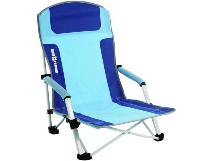 Chaise de plage - BRUNNER - Bula - Pliable - Accoudoirs - Pieds larges