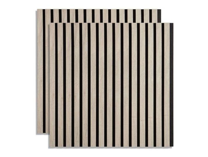 2 Panneaux muraux 60x60 bois gris acoustiques
