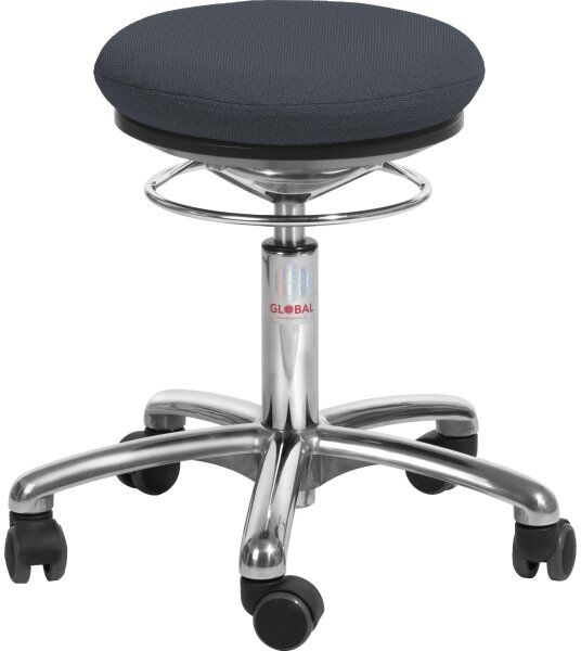 Global Pilates Airseat Stol, Sort, Stof, 43-56cm